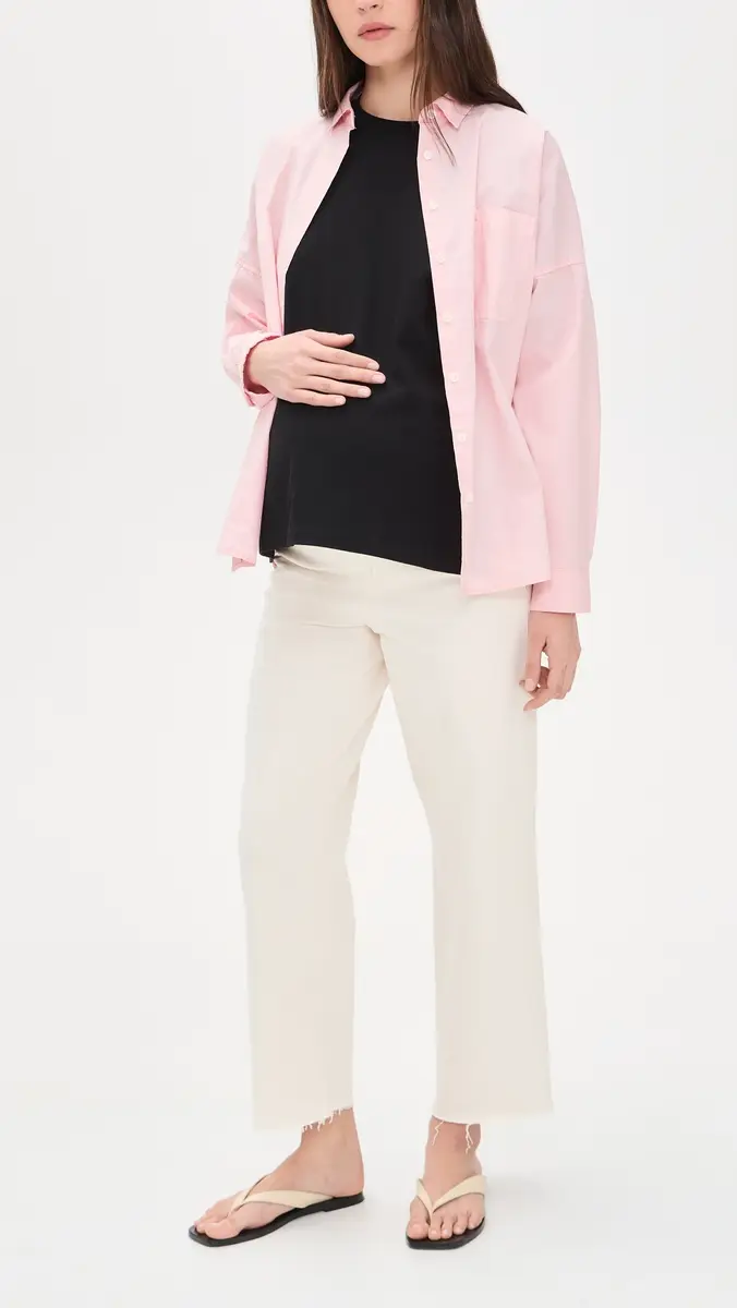 Madewell Maternity Perfect Vintage Wide Crop Jeans Vintage Canvas | Thumbnail 5 Madewell Maternity Perfect Vintage Wide Crop Jeans Vintage Canvas | Thumbnail 5