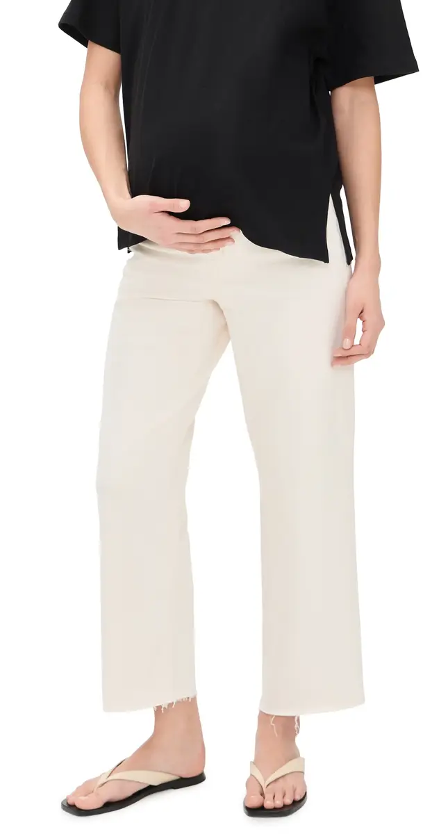 Madewell Maternity Perfect Vintage Wide Crop Jeans Vintage Canvas | Image 1 Madewell Maternity Perfect Vintage Wide Crop Jeans Vintage Canvas | Image 1