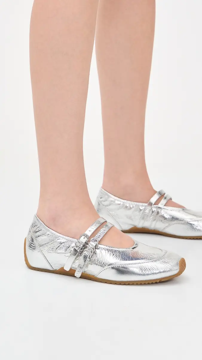 rag & bone Emilee Mary Jane Runner Sneakers silvr | Thumbnail 3