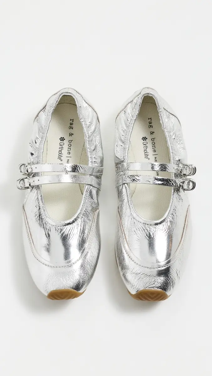 rag & bone Emilee Mary Jane Runner Sneakers silvr | Thumbnail 5