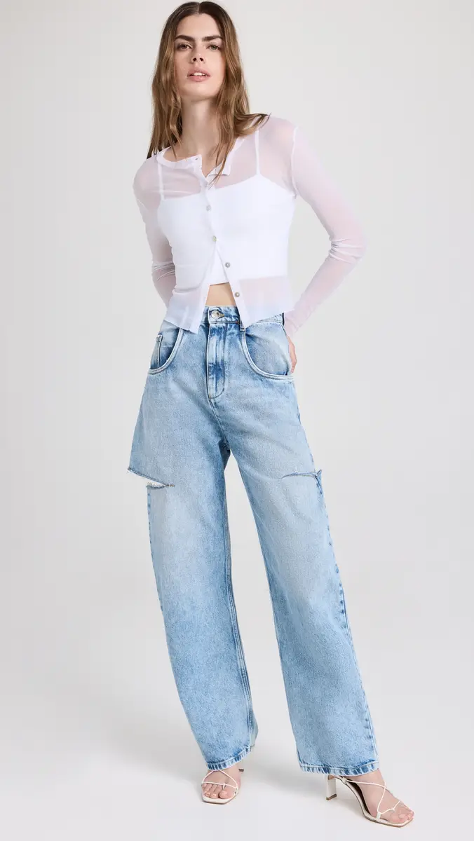 Maison Margiela Denim Jeans with Slash Details Blue | Thumbnail 2 Maison Margiela Denim Jeans with Slash Details Blue | Thumbnail 2