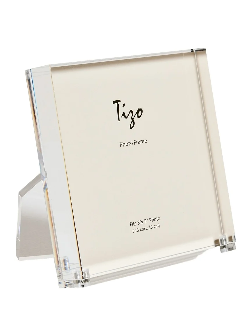 Tizo Design Clear Lucite Frame with Easel Back 5x5