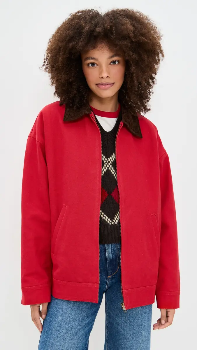 Lioness Workwear Barn Jacket Burgundy | Thumbnail 2 Lioness Workwear Barn Jacket Burgundy | Thumbnail 2