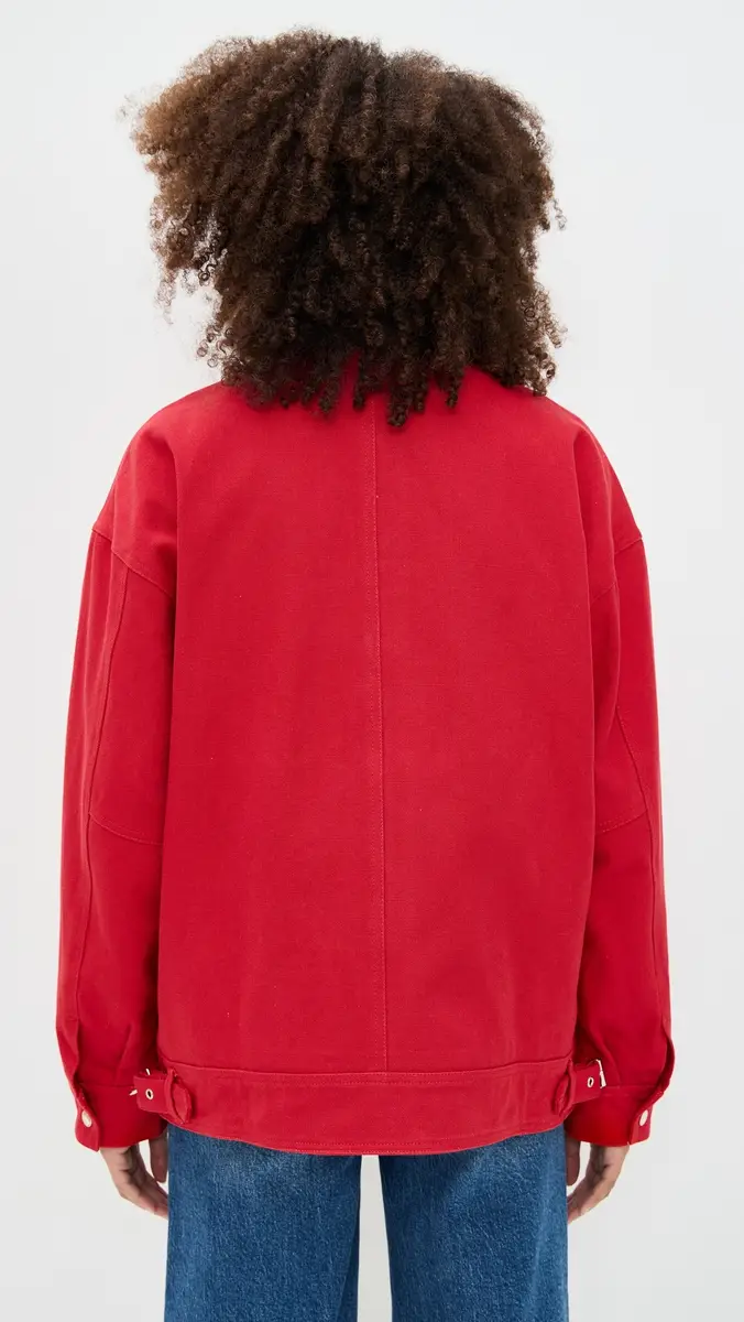 Lioness Workwear Barn Jacket Burgundy | Thumbnail 3 Lioness Workwear Barn Jacket Burgundy | Thumbnail 3