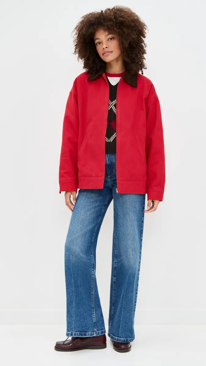 Lioness Workwear Barn Jacket Burgundy | Thumbnail 5 Lioness Workwear Barn Jacket Burgundy | Thumbnail 5