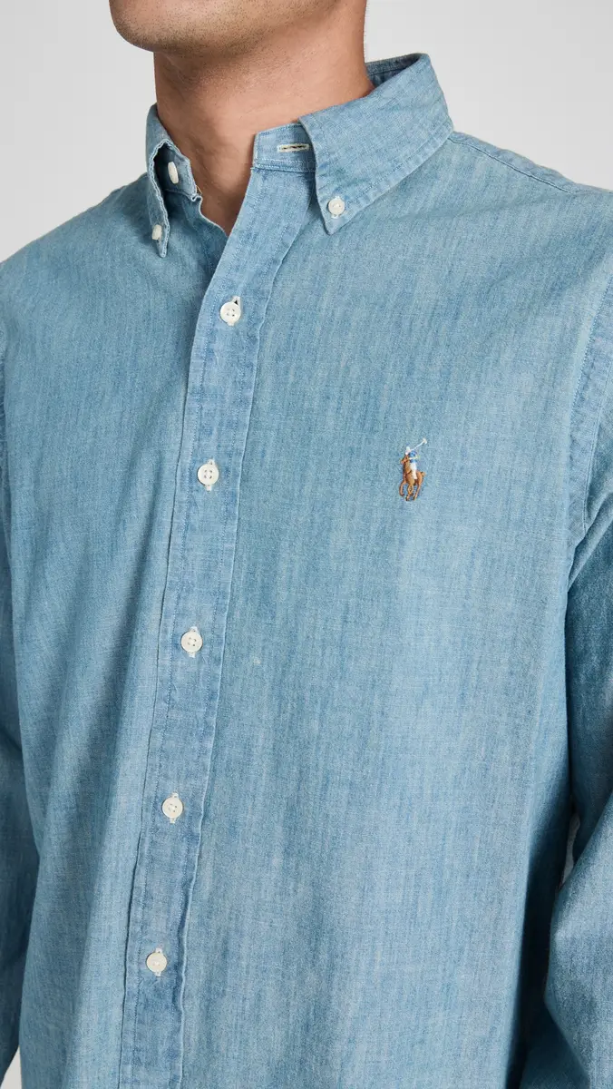 Polo Ralph Lauren Classic Fit Chambray Shirt | Thumbnail 6 Polo Ralph Lauren Classic Fit Chambray Shirt | Thumbnail 6