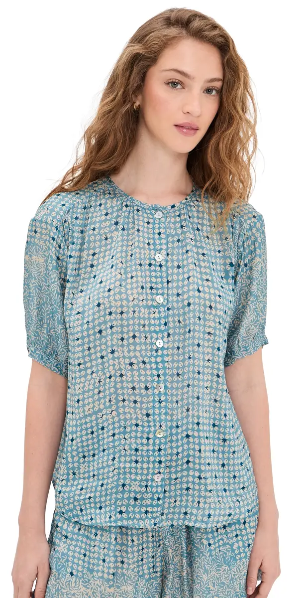 Natalie Martin Collection Violet Top Delphi Sky | Image 1 Natalie Martin Collection Violet Top Delphi Sky | Image 1