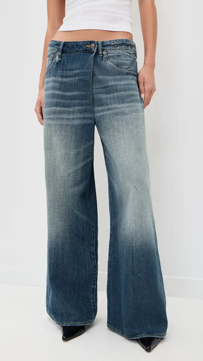 R13 Nico Wrap Jeans Raine Blue | Thumbnail 2 R13 Nico Wrap Jeans Raine Blue | Thumbnail 2
