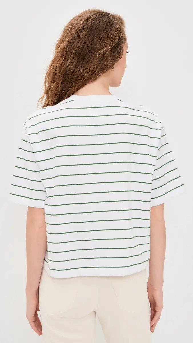Madewell The Boxy Crop Tee French Stripe Knits | Thumbnail 3
