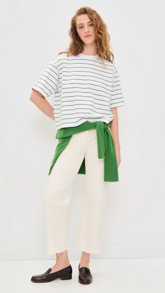 Madewell The Boxy Crop Tee French Stripe Knits | Thumbnail 5