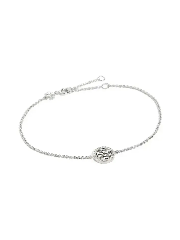 Tory Burch Delicate Icon Pavé Chain Bracelet