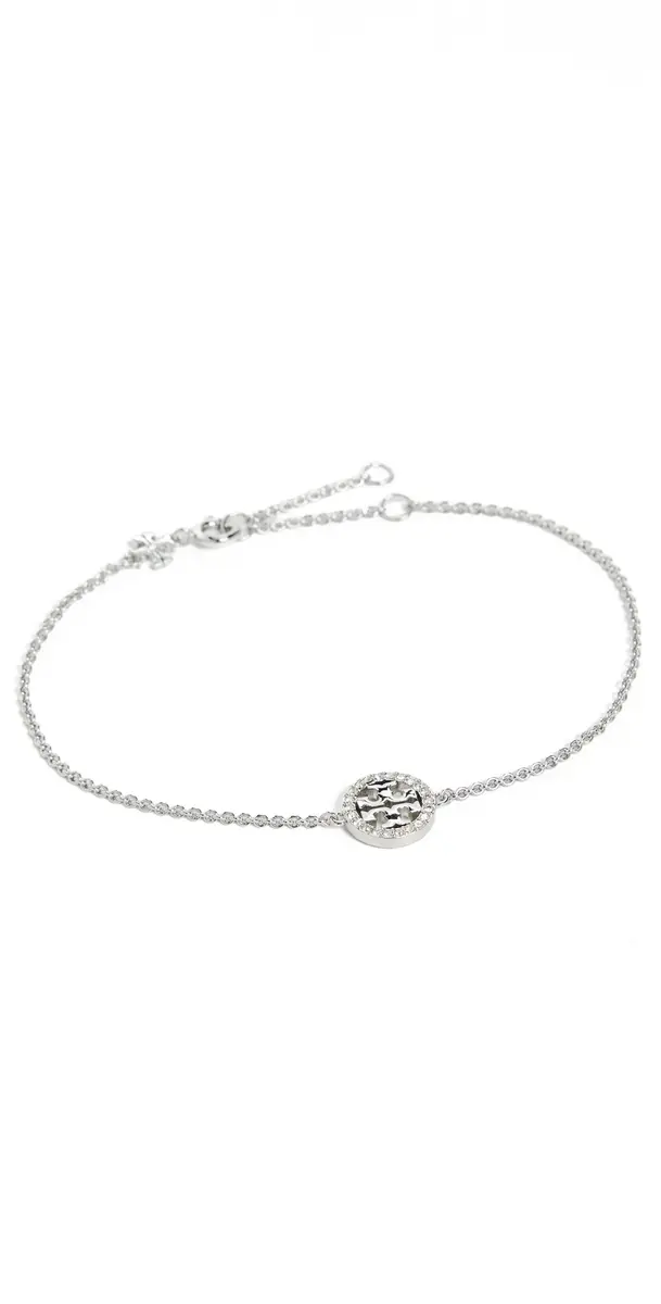 Tory Burch Delicate Icon Pavé Chain Bracelet