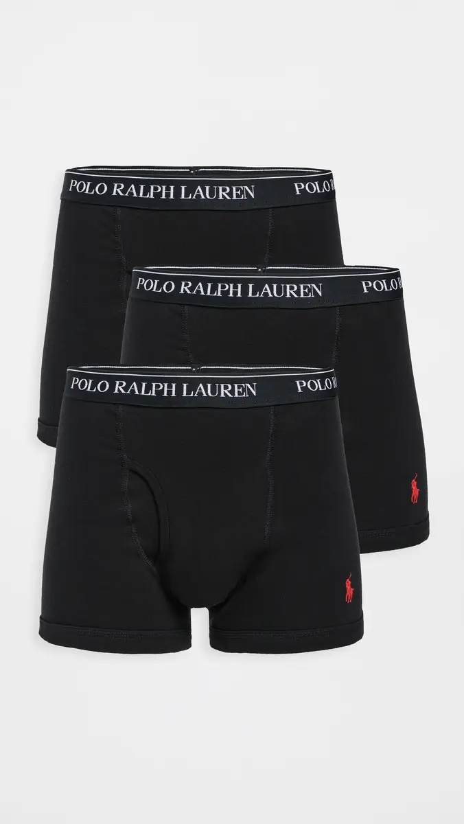 Polo Ralph Lauren Underwear Classic Fit Cotton Trunks 3 Pack | Thumbnail 2