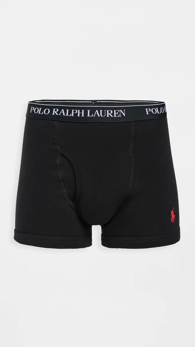 Polo Ralph Lauren Underwear Classic Fit Cotton Trunks 3 Pack | Thumbnail 3