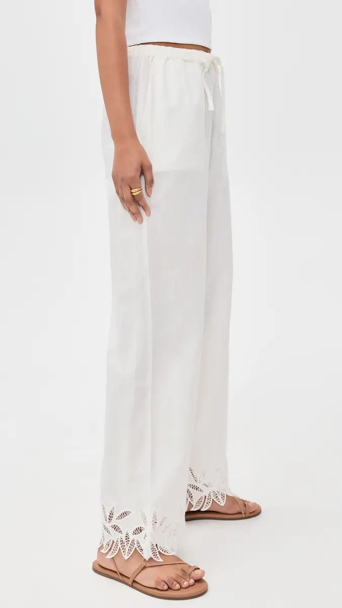 RAILS Emmie Pants White Palm Embroidery | Thumbnail 4 RAILS Emmie Pants White Palm Embroidery | Thumbnail 4