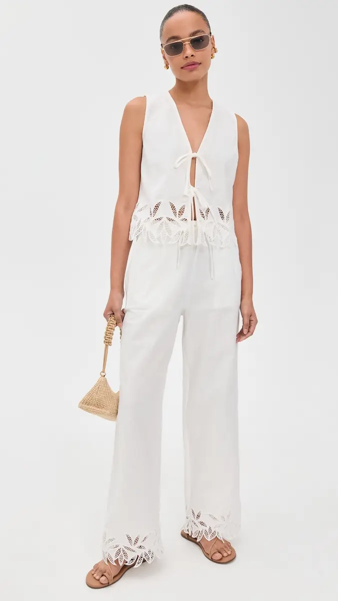 RAILS Emmie Pants White Palm Embroidery | Thumbnail 5 RAILS Emmie Pants White Palm Embroidery | Thumbnail 5
