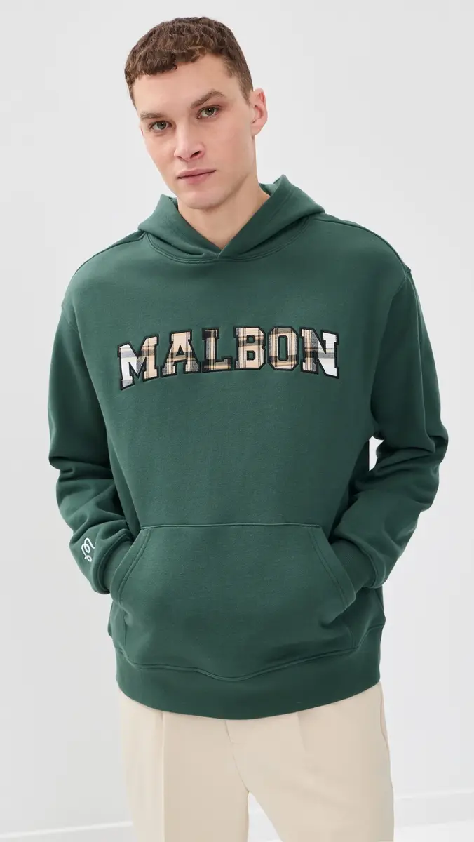 Malbon Fesque Preston Hoodie Hunter Green | Thumbnail 2 Malbon Fesque Preston Hoodie Hunter Green | Thumbnail 2
