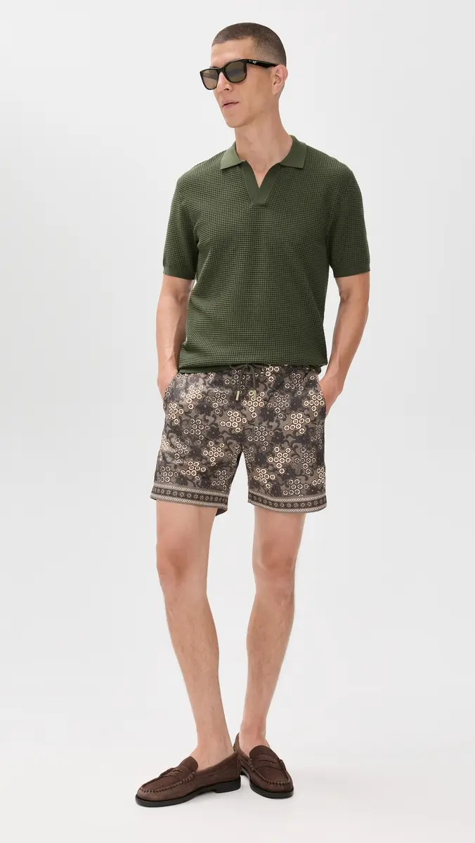 Orlebar Brown Bulldog Drawcord Paisley Bloom 6 Shorts | Thumbnail 5
