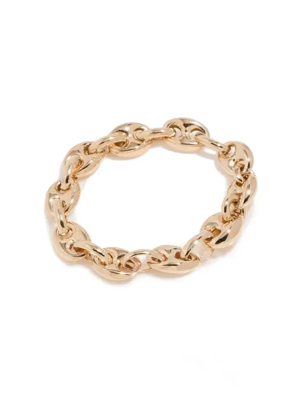 14k Gold Small Mariner Chain Ring