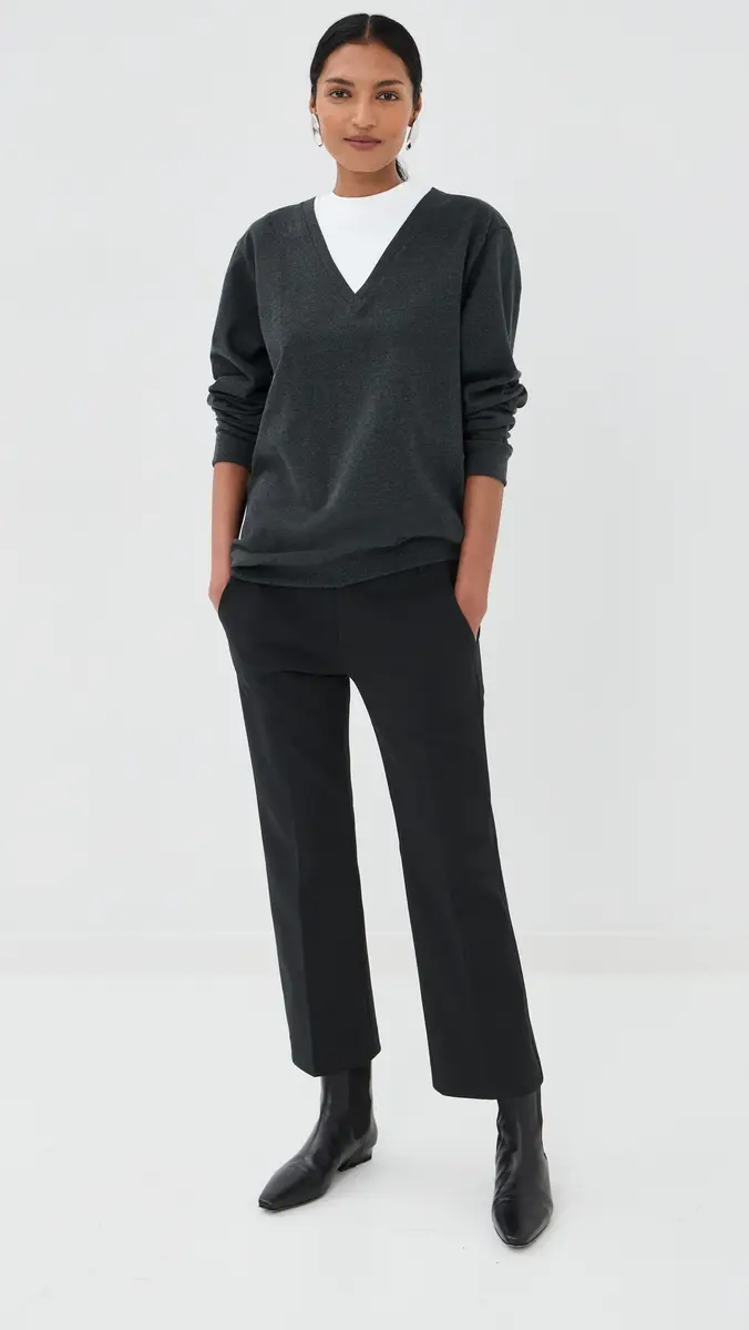Tibi Perfect T-Shirt Trompe L'oeil Top Grey ulti | Thumbnail 5 Tibi Perfect T-Shirt Trompe L'oeil Top Grey ulti | Thumbnail 5