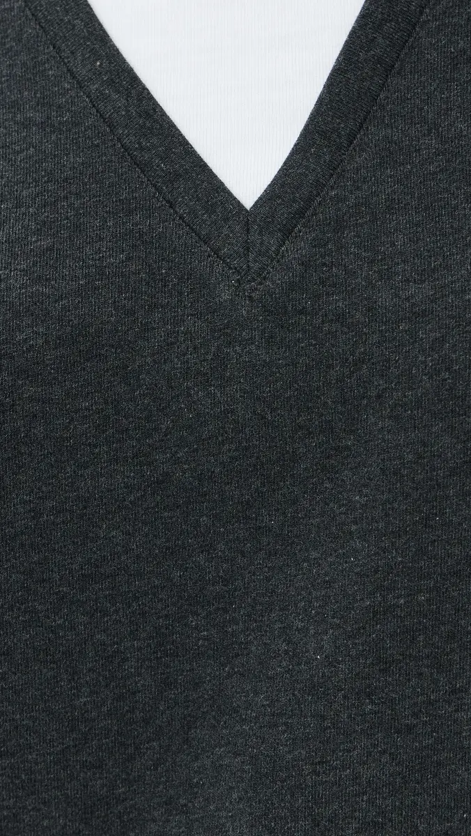 Tibi Perfect T-Shirt Trompe L'oeil Top Grey ulti | Thumbnail 6 Tibi Perfect T-Shirt Trompe L'oeil Top Grey ulti | Thumbnail 6