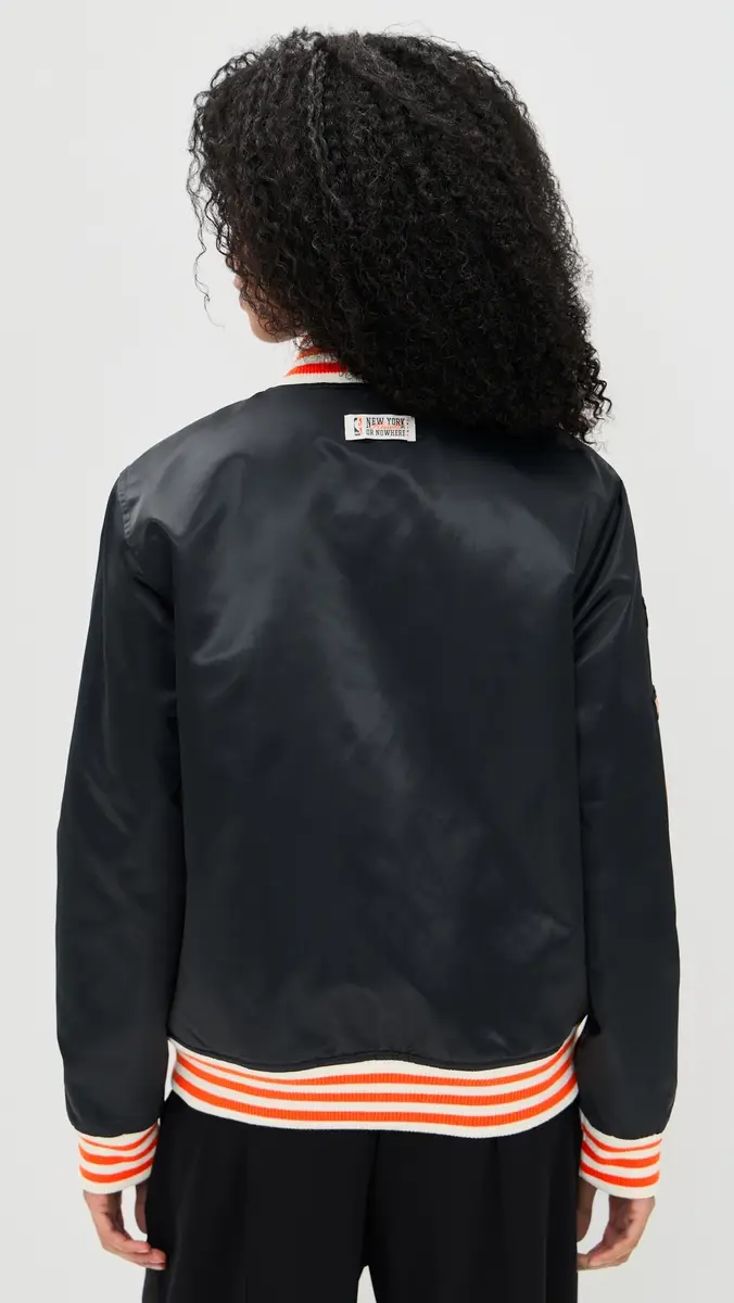 New York or Nowhere Knicks Midtown Varsity Jacket Black | Thumbnail 3 New York or Nowhere Knicks Midtown Varsity Jacket Black | Thumbnail 3