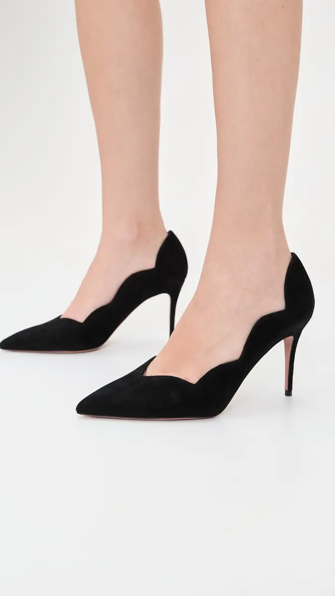 Aquazzura Petal Pumps 85 Black | Thumbnail 3