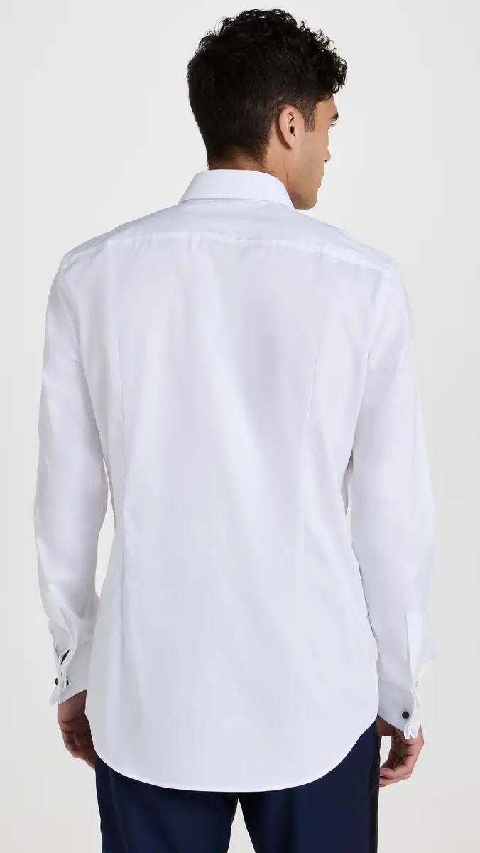 BOSS Slim Fit Easy Iron Stretch Cotton Dress Shirt | Thumbnail 3 BOSS Slim Fit Easy Iron Stretch Cotton Dress Shirt | Thumbnail 3
