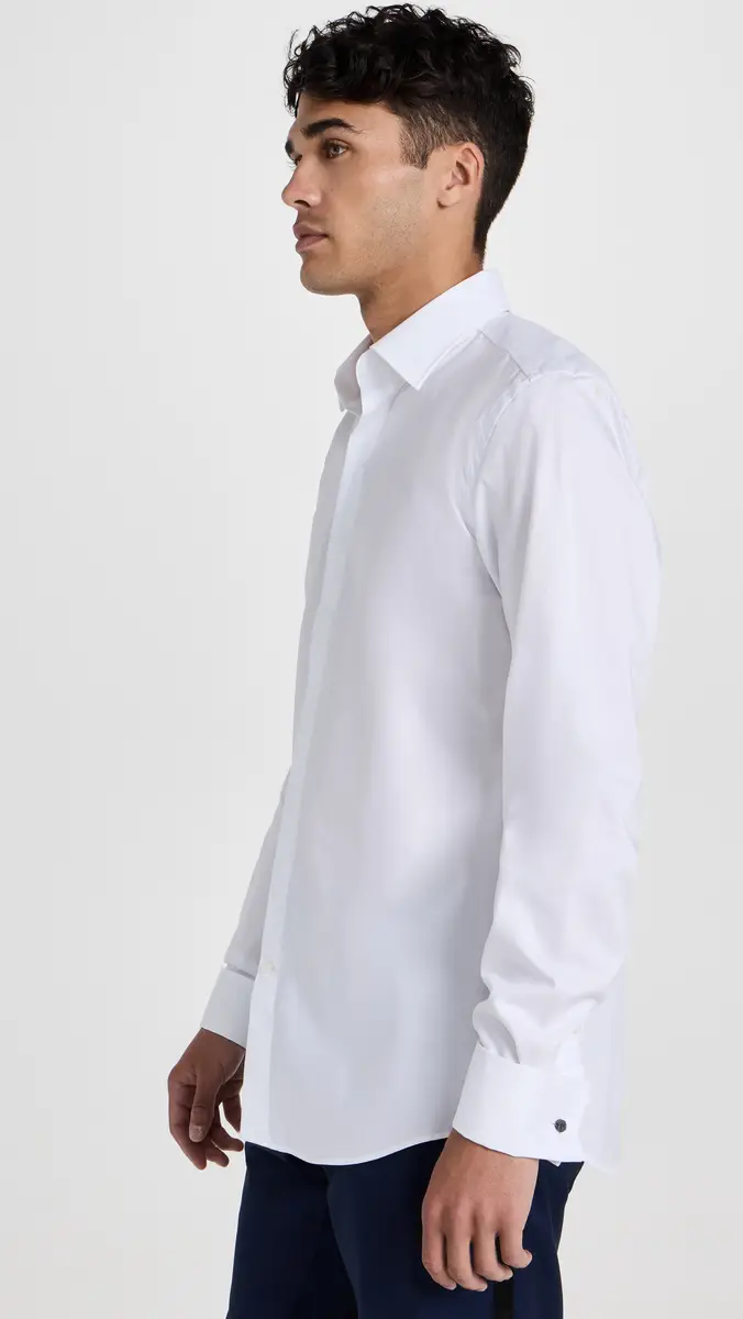 BOSS Slim Fit Easy Iron Stretch Cotton Dress Shirt | Thumbnail 4 BOSS Slim Fit Easy Iron Stretch Cotton Dress Shirt | Thumbnail 4