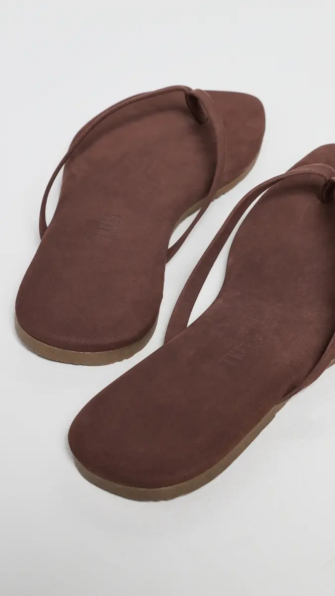 TKEES Lily Suede Flip Flops Bourbon | Thumbnail 4