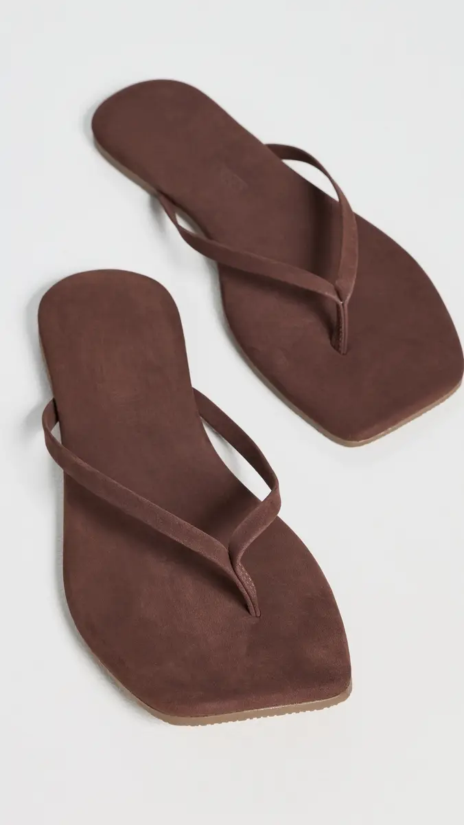 TKEES Lily Suede Flip Flops Bourbon | Thumbnail 5