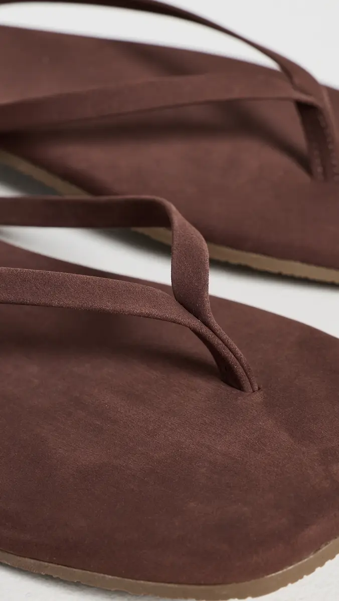 TKEES Lily Suede Flip Flops Bourbon | Thumbnail 6