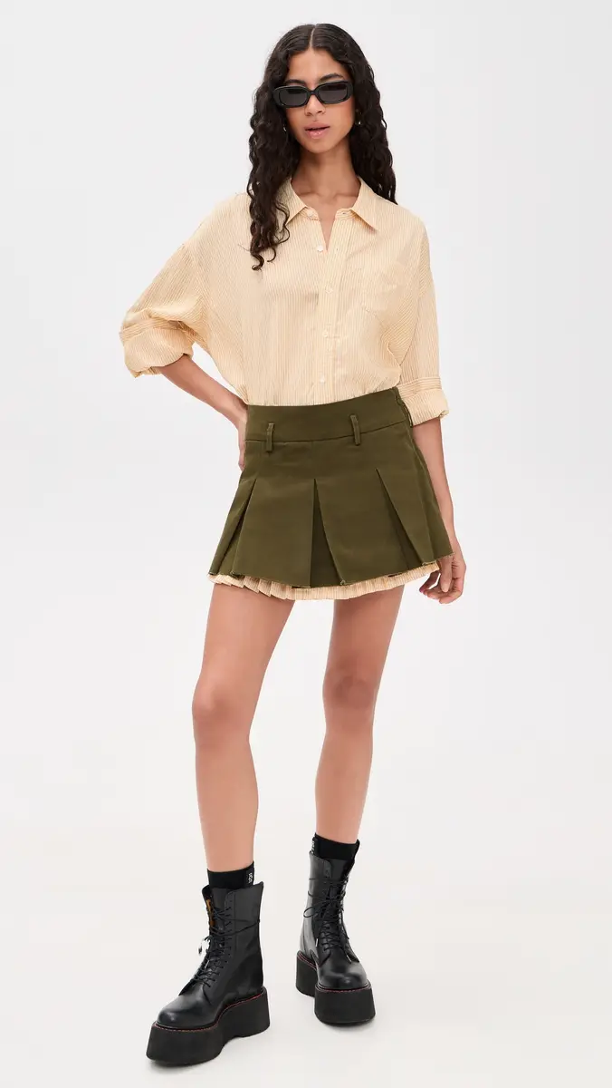 R13 Pleated Mini Skirt | Thumbnail 5 R13 Pleated Mini Skirt | Thumbnail 5