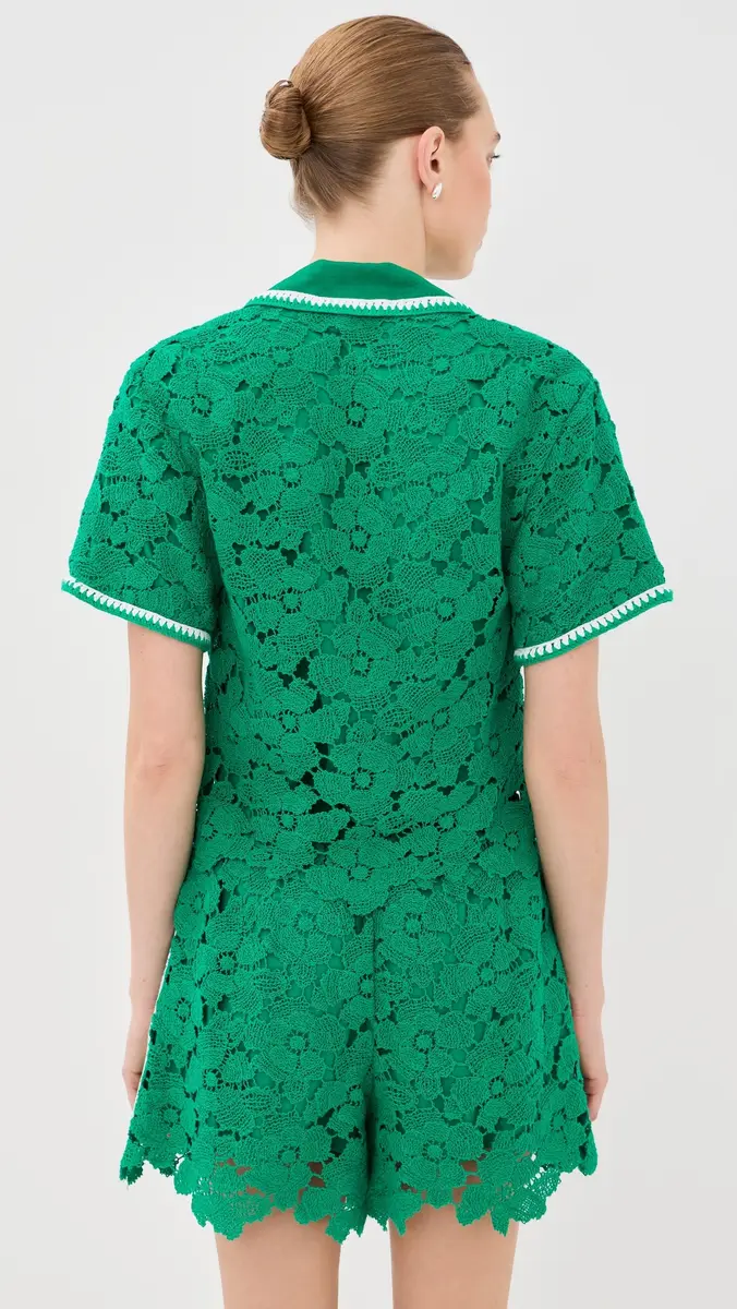 Simkhai Glenn Lace Camp Shirt | Thumbnail 4 Simkhai Glenn Lace Camp Shirt | Thumbnail 4