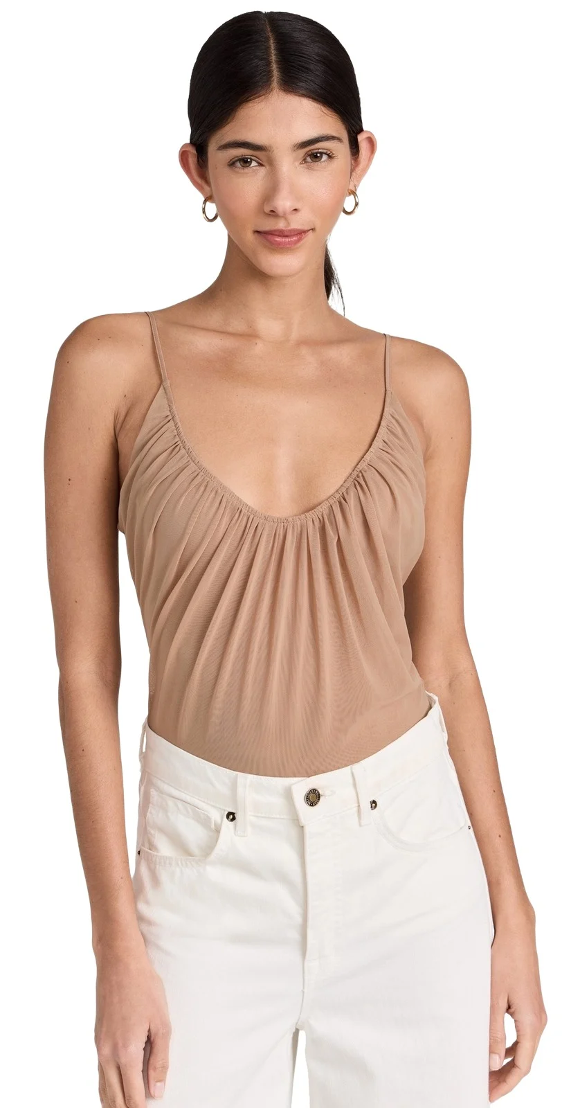 Gelina Ruched Thong Bodysuit Gelina Ruched Thong Bodysuit
