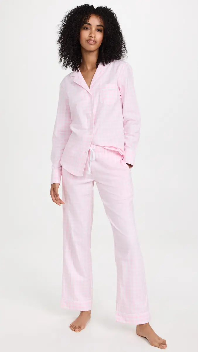 Petite Plume Pink Gingham Pajama Set | Thumbnail 2 Petite Plume Pink Gingham Pajama Set | Thumbnail 2