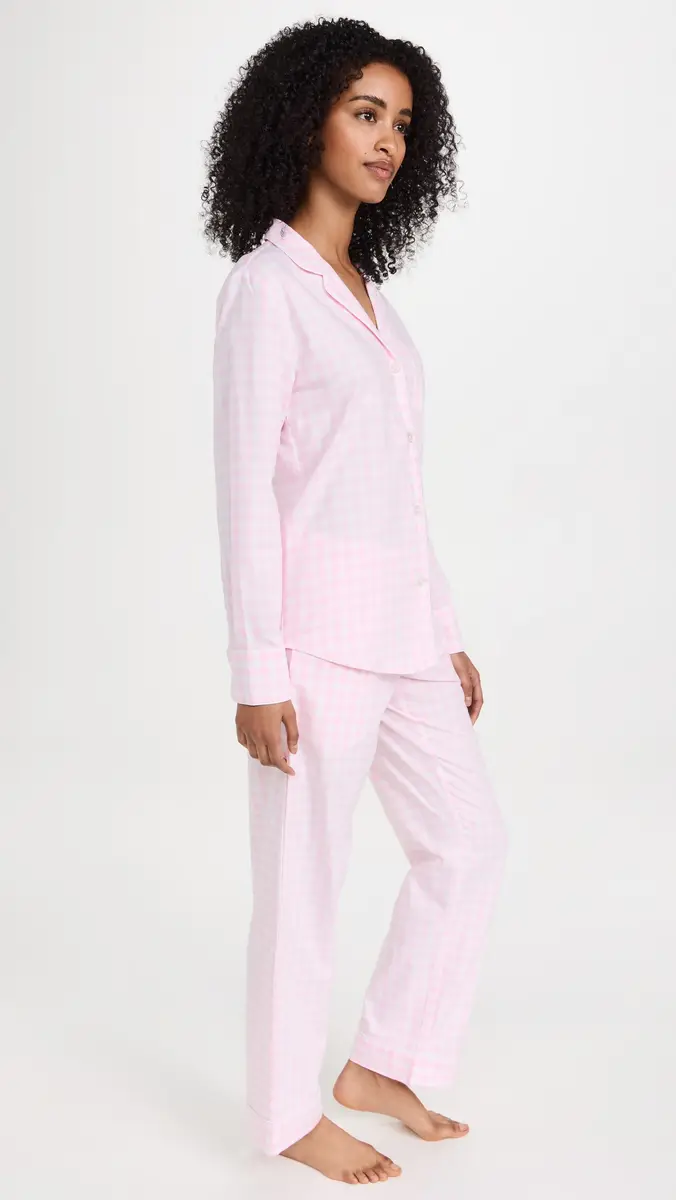 Petite Plume Pink Gingham Pajama Set | Thumbnail 4 Petite Plume Pink Gingham Pajama Set | Thumbnail 4