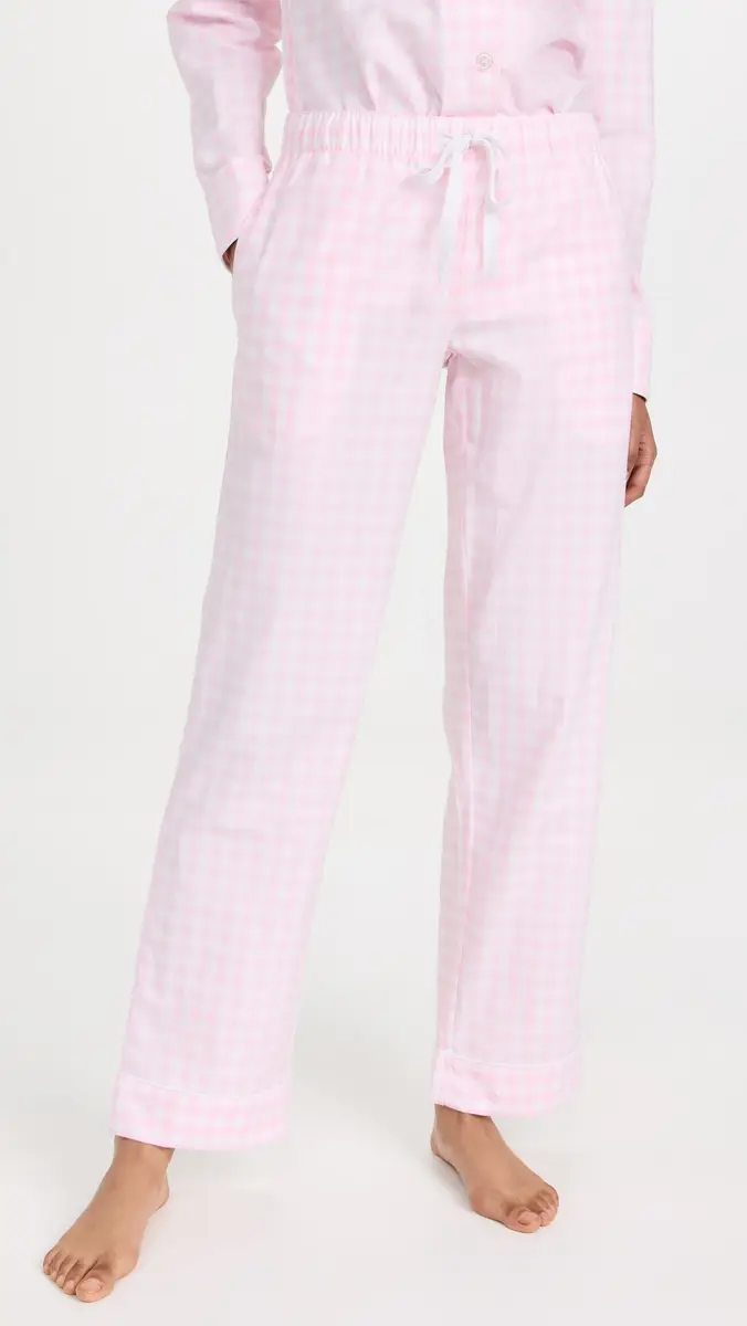 Petite Plume Pink Gingham Pajama Set | Thumbnail 5 Petite Plume Pink Gingham Pajama Set | Thumbnail 5