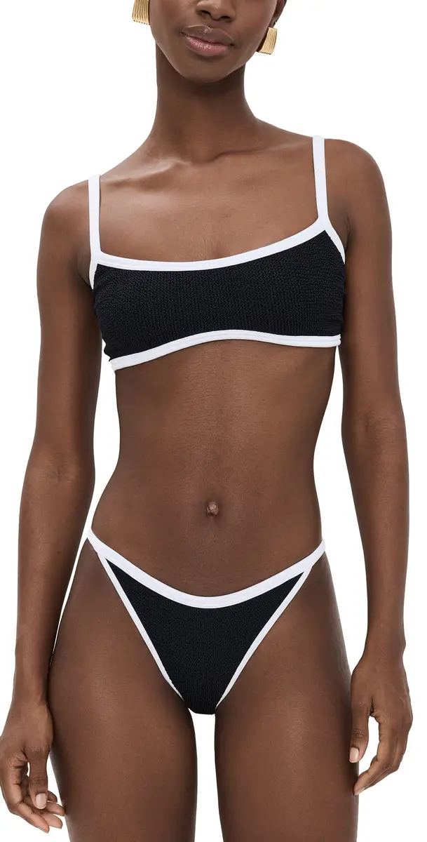 Hunza G Tyler Bikini Set Black One Size | Image 1 Hunza G Tyler Bikini Set Black One Size | Image 1
