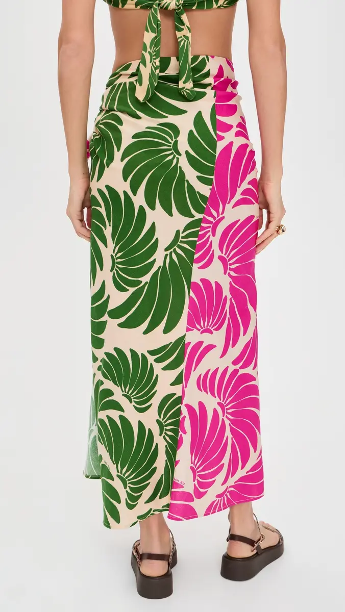 FARM Rio Banana Wings Midi Skirt Banana Wings Pink | Thumbnail 3