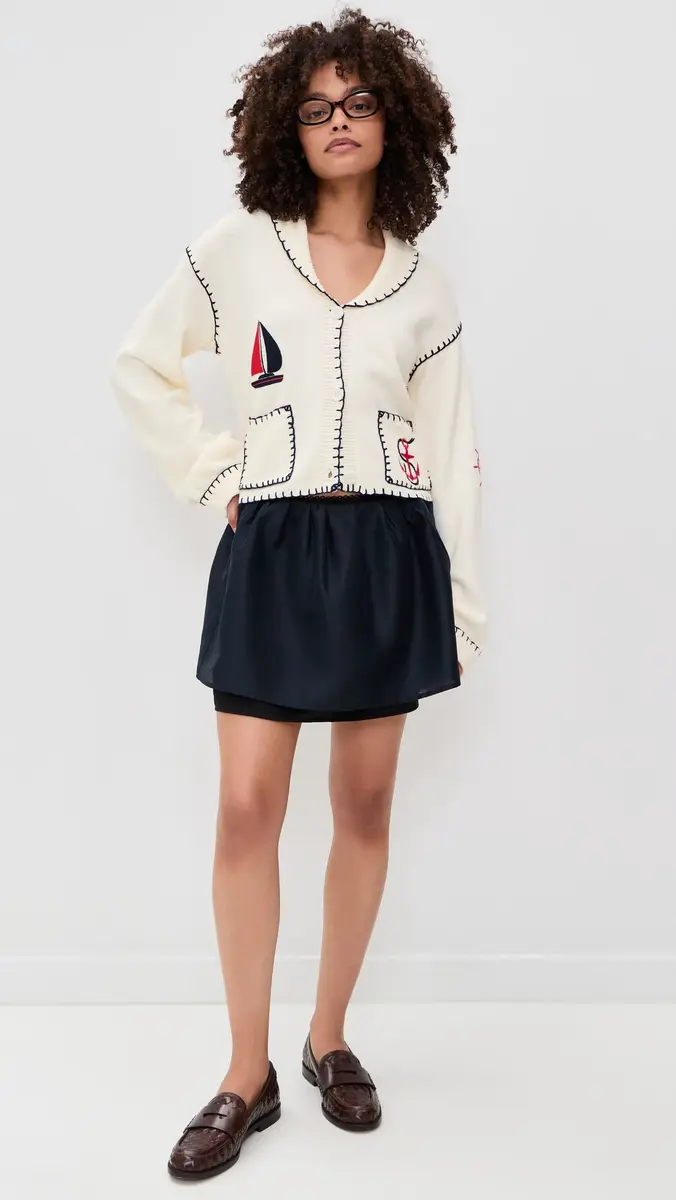 Bailey Rose Nautical Cardigan Cream | Thumbnail 5 Bailey Rose Nautical Cardigan Cream | Thumbnail 5
