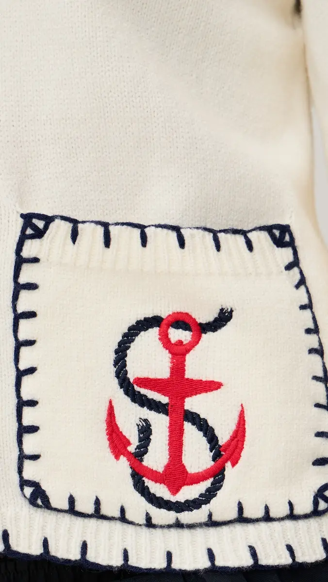Bailey Rose Nautical Cardigan Cream | Thumbnail 6 Bailey Rose Nautical Cardigan Cream | Thumbnail 6