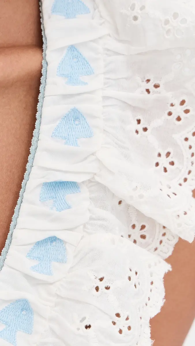 For Love & Lemons Bradford Gingham Top Blue | Thumbnail 6 For Love & Lemons Bradford Gingham Top Blue | Thumbnail 6