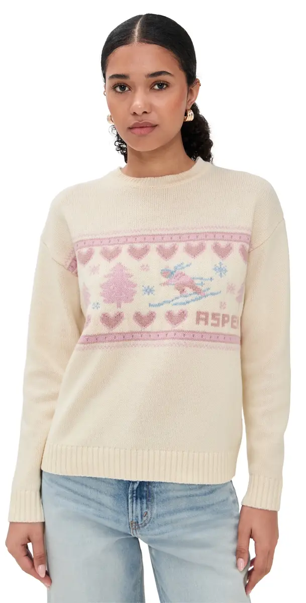 LoveShackFancy Francie Fair Isle Sweater Apres | Image 1 LoveShackFancy Francie Fair Isle Sweater Apres | Image 1