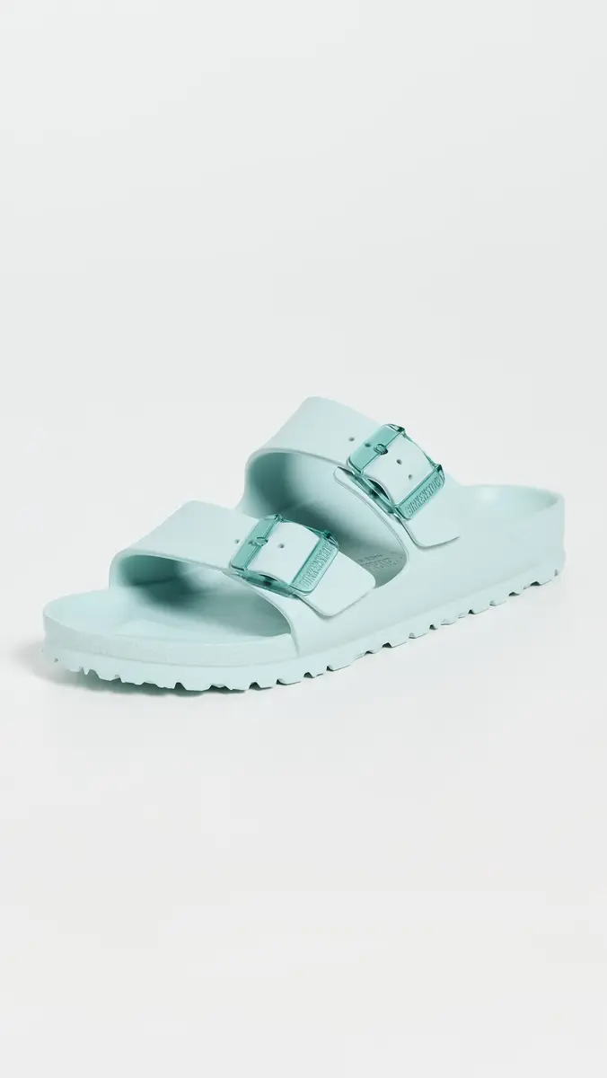 Birkenstock Arizona Stealth Buckle EVA Sandals Surf Green | Thumbnail 2