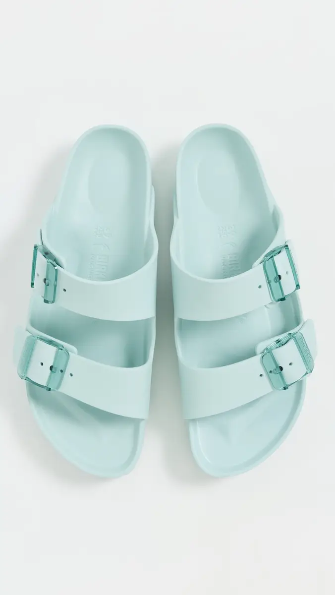 Birkenstock Arizona Stealth Buckle EVA Sandals Surf Green | Thumbnail 5