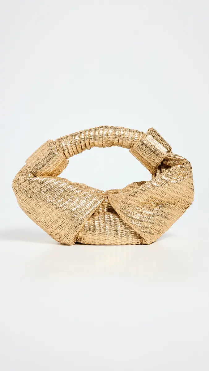 SIMONMILLER Metallic Raffia Lopsy Bag | Thumbnail 2 SIMONMILLER Metallic Raffia Lopsy Bag | Thumbnail 2