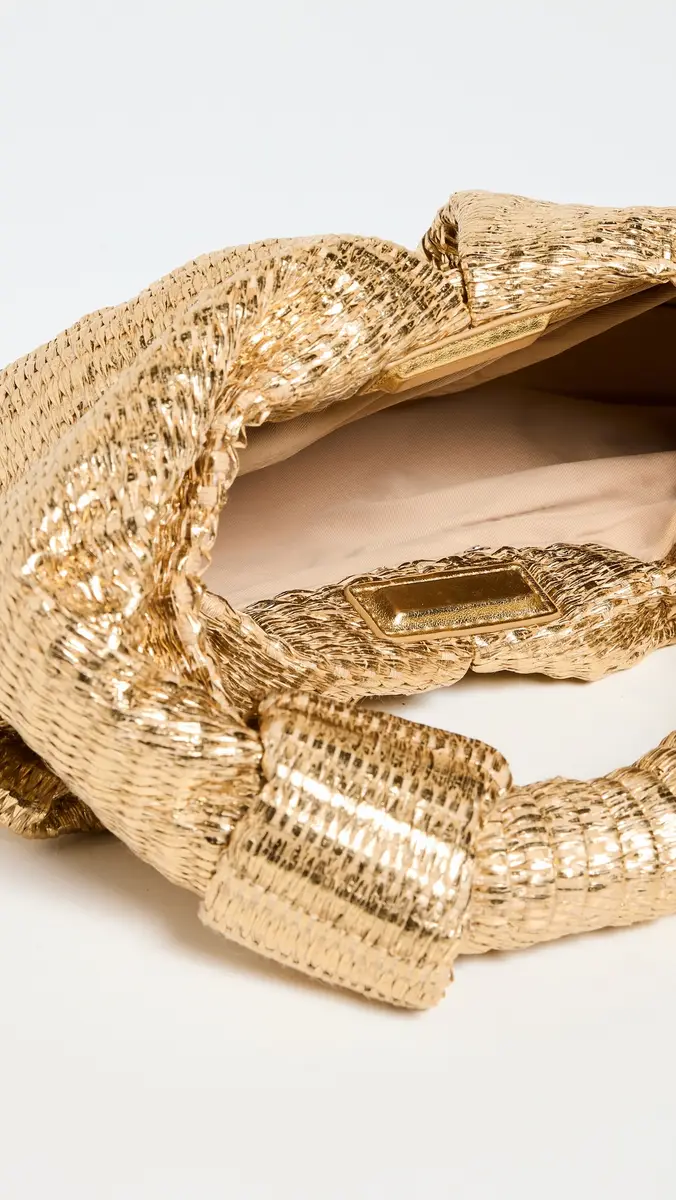 SIMONMILLER Metallic Raffia Lopsy Bag | Thumbnail 5 SIMONMILLER Metallic Raffia Lopsy Bag | Thumbnail 5