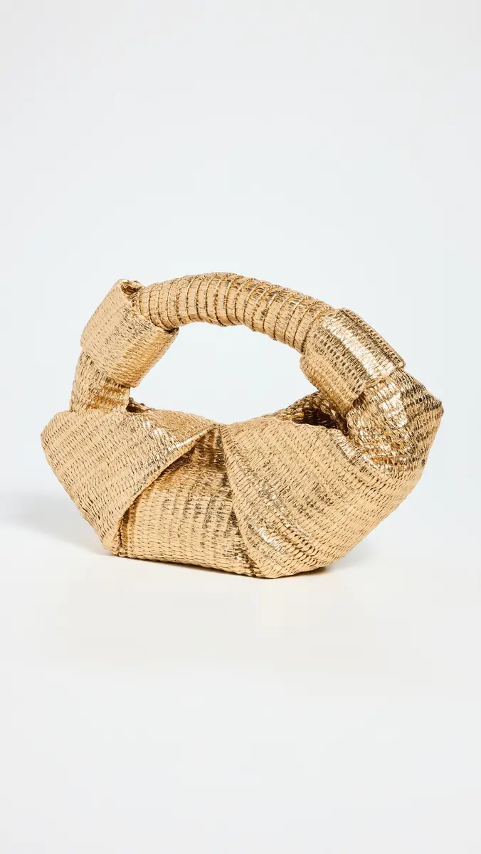 SIMONMILLER Metallic Raffia Lopsy Bag | Thumbnail 6 SIMONMILLER Metallic Raffia Lopsy Bag | Thumbnail 6