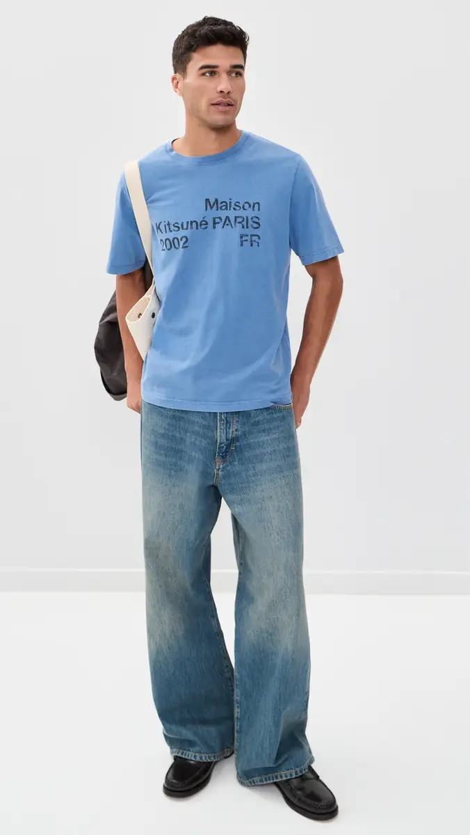 Maison Kitsuné 2002 Faded Comfort Tee Lapis Blue Faded | Thumbnail 2 Maison Kitsuné 2002 Faded Comfort Tee Lapis Blue Faded | Thumbnail 2